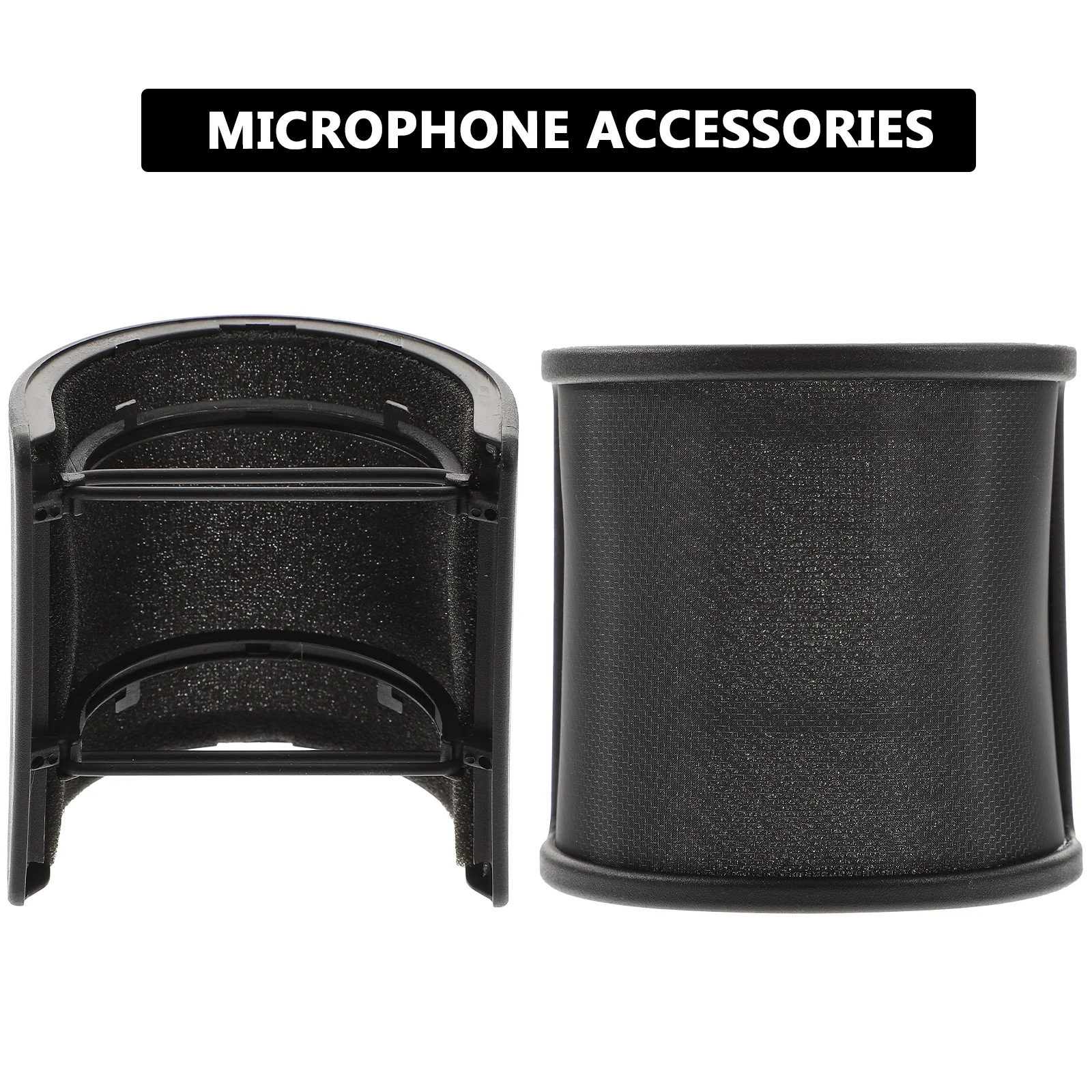 

Adjustable 45Mm-63Mm Microphone Pop Filter Metal Mesh Foam Windscreen Vocal Recording Studio Microphone Accessories