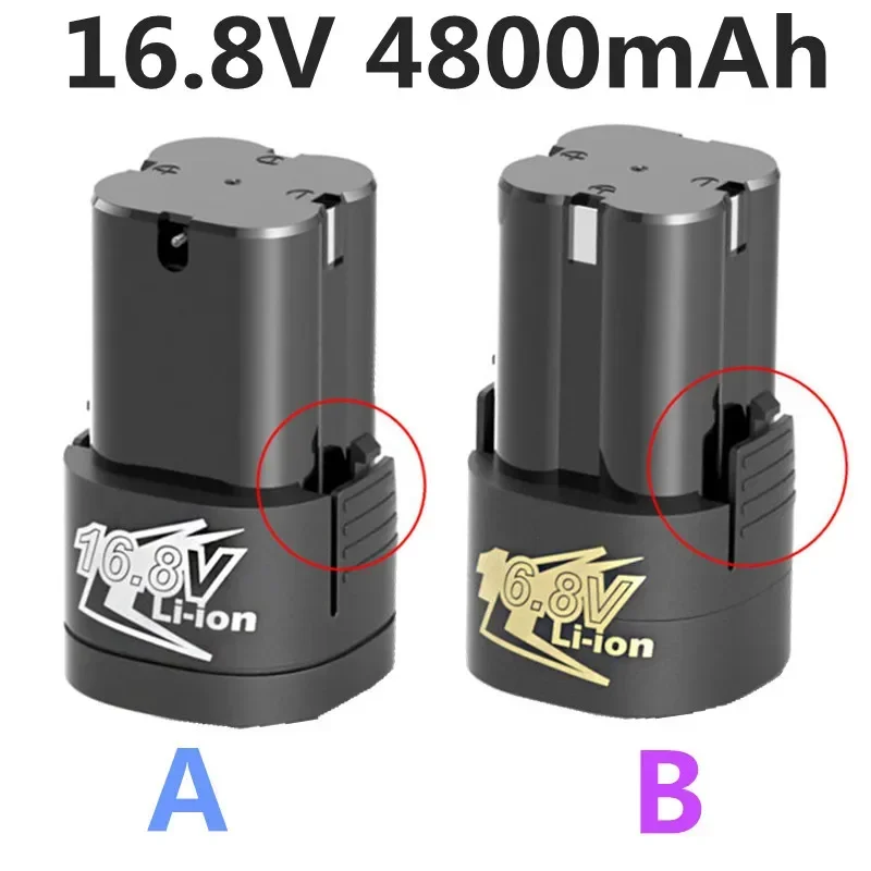 2025 New 16.8v 4800mAh Universal Rechargeable Lithium Battery for Power Tools Electric Screwdriver Electric Drill Li-ion Battery