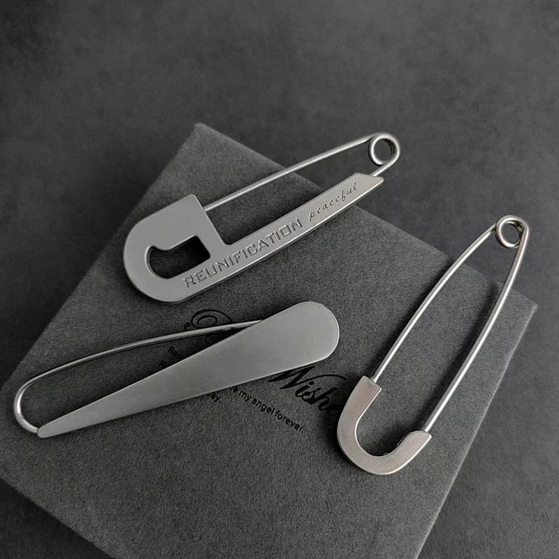 Trendy Large Pins For Clothing Metal Safety Pins Jeans Dress Scarf Adjustable Pins Accessories
