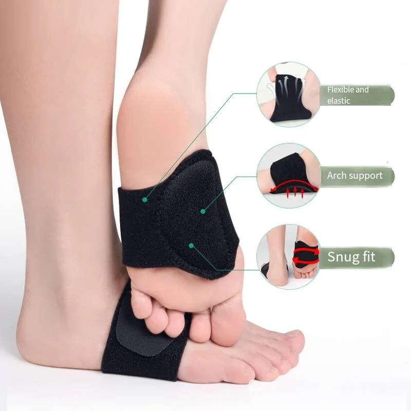 Good 2pcs Compression Arch Support Brace High Quality For Men And Women For Flat Feet High Arches Fallen Arches Heel Fatigue