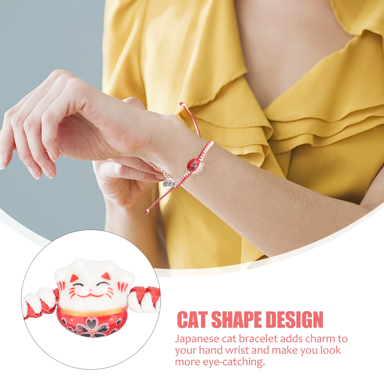 Женский браслет с кошкой