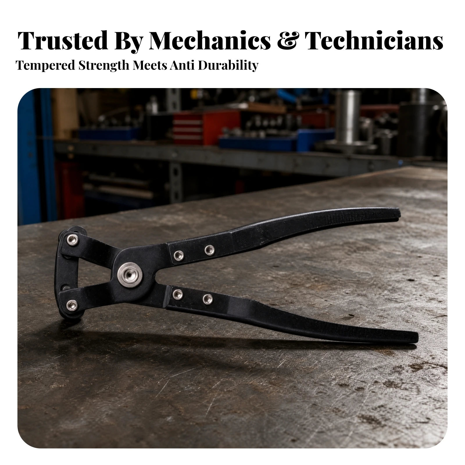 Flange Wrench Carbon-Steel Flange Adjustment Tool Corrugated Pipe Wrench Ergonomic Pliers Labor-Saving for Mechanics