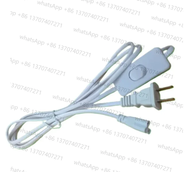 米国プラグ-t5-t8-led-チューブプラグ電源コード-2-コアスイッチ付き延長コード-3-穴-18-メートル-10-個