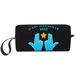 Custom C'est Marseille Bebe JUL Travel Cosmetic Bag for Women Toiletry Makeup Organizer Lady Beauty Storage Dopp Kit