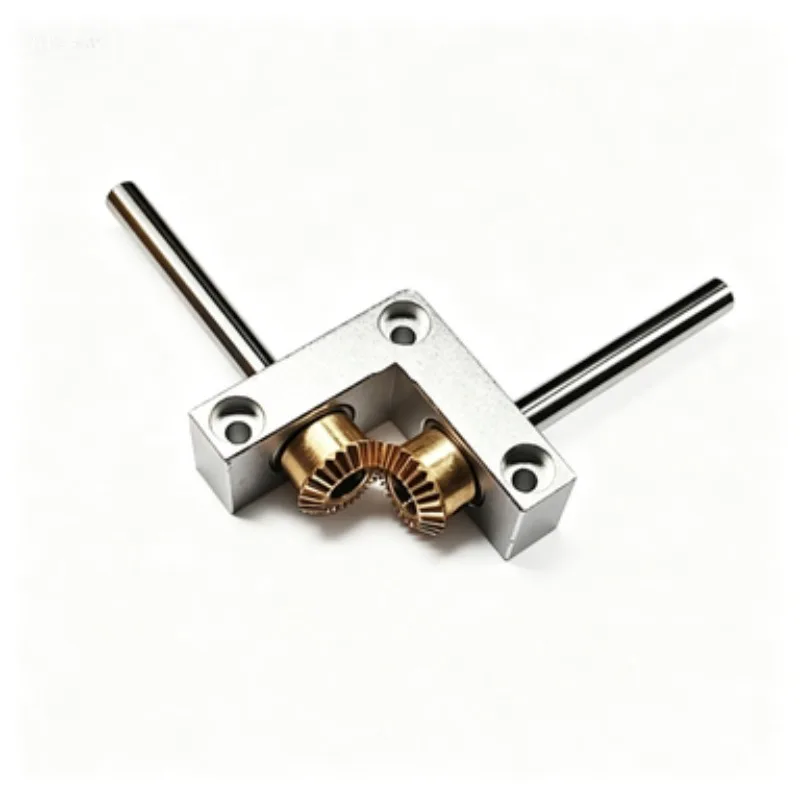 Suitable for 4/5mm Shaft 1:1 Bevel Gear Right Angle Steering Gearbox, 90 Degree Angle Drive Speed Reducer