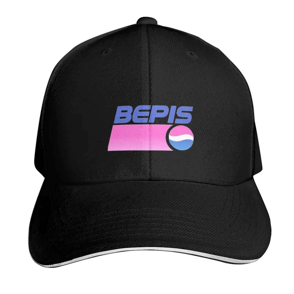 Bepis Cola Official Logo Baseball Cap Cotton Twill Breathable Contrast Two Tone Brim Snapback Flat Bill