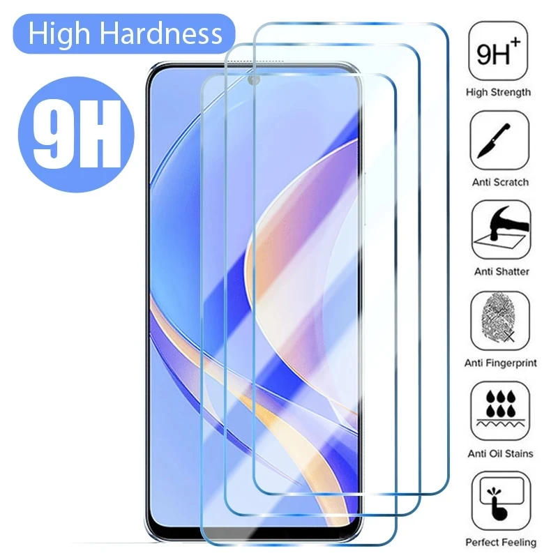 

3Pcs Tempered Glass For Huawei Honor X5 X6 X6S X8 X8A X9 X10 X30 4G 5G Lite 6.5 6.7 INCH Screen Protector