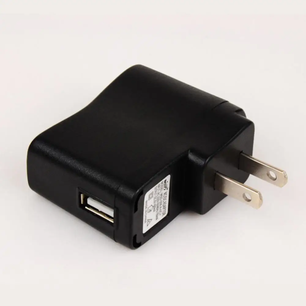 ปลั๊กตัวแปลง USB แบบพกพาเรา AC 110V-240V ไปยัง DC 5V ที่ชาร์จไฟบนผนัง500mA ปลั๊กแบบสหรัฐ