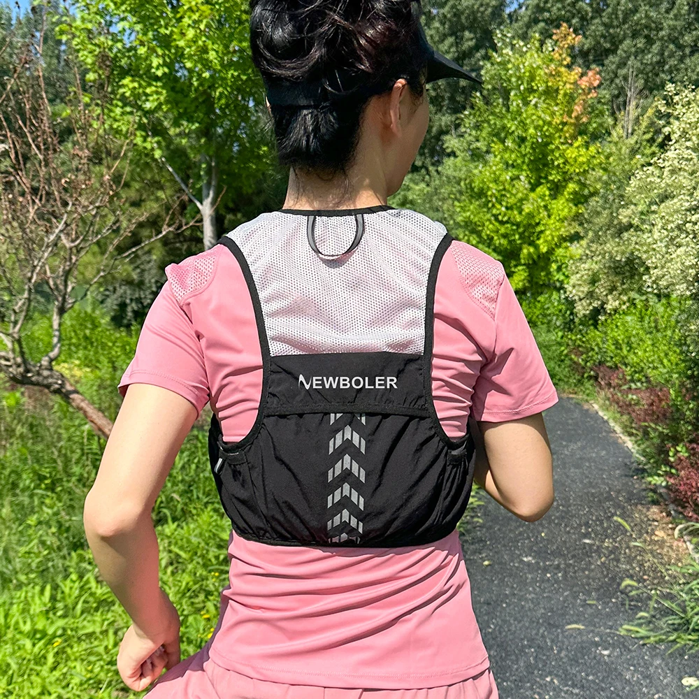 Outdoor-Trail-Running-Rucksack 5L Ultraleicht Damen Herren Lauf-Hydrationsweste Marathon Fahrradtasche für Marathon und Wandern – Detail 12