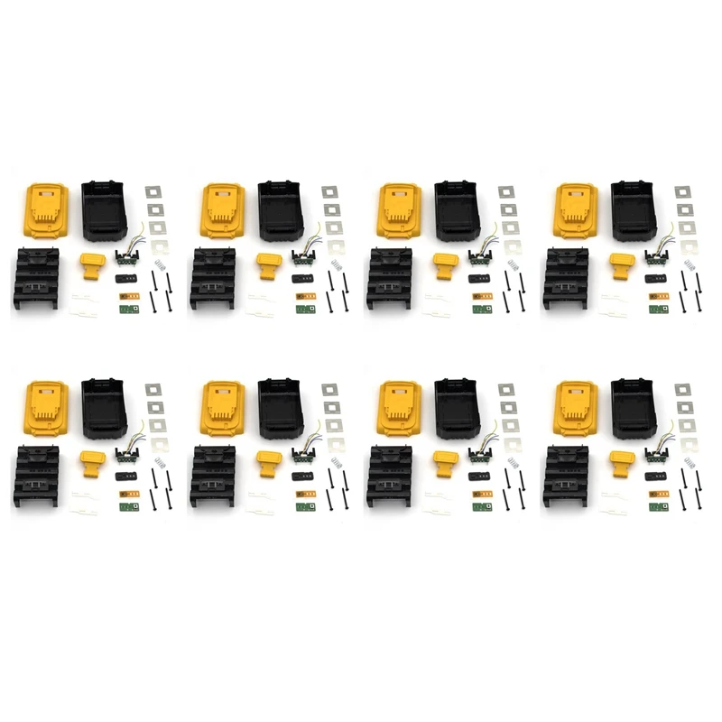 

8X DCB200 Li-Ion Battery Plastic Case PCB Charging Protection Circuit Board Shell For Dewalt 18V 20V DCB183