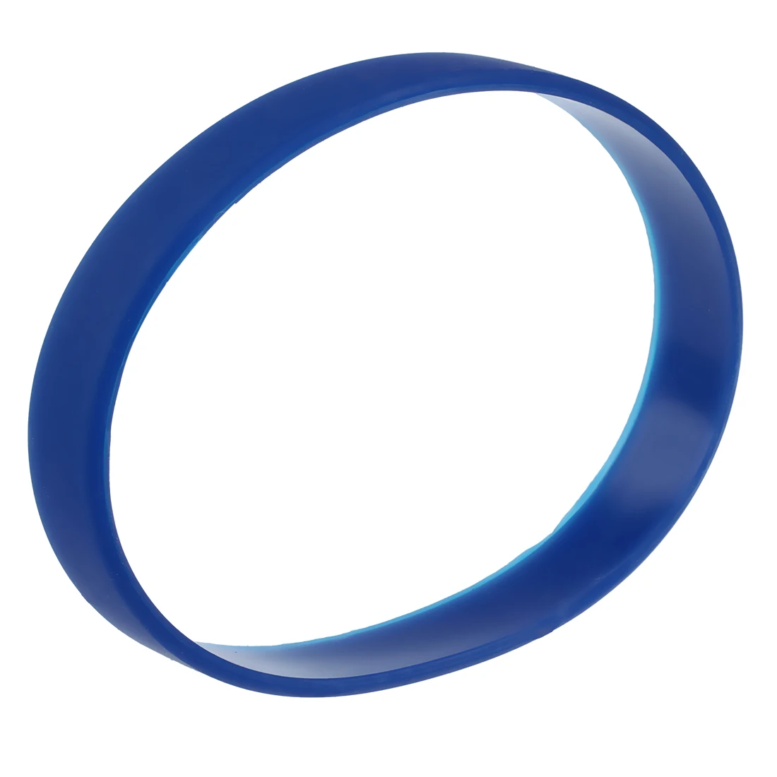 Bracelet élastique en caoutchouc de silicone, bracelet de poignet, bracelet de manchette, bleu foncé, mode