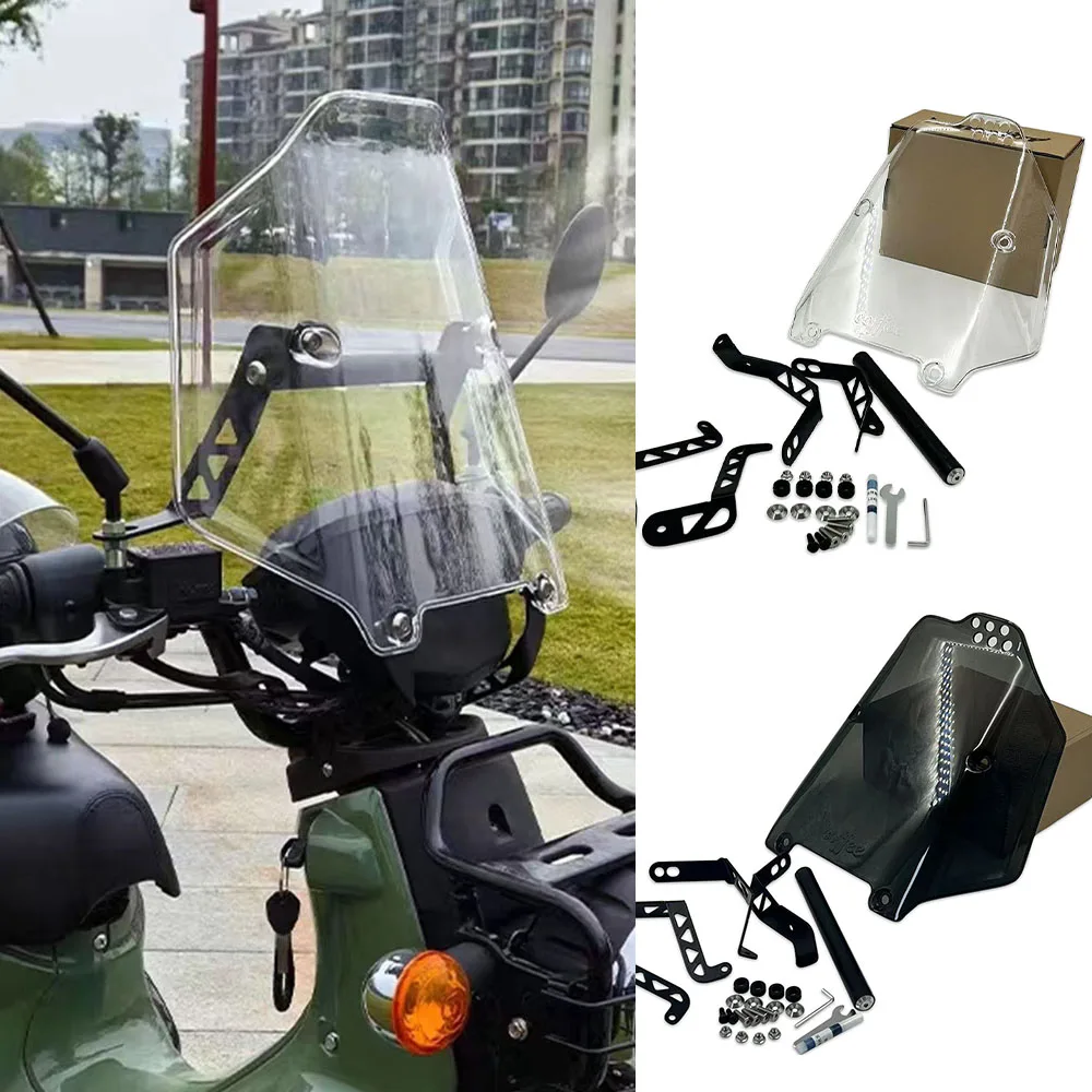 For CC 110 2023 Motorcycle Accessories Windshield Windscreen Protector For HONDA Cross Cub 110 CC110 Wind Deflector Fairing