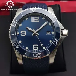 41mm Men's New Blue Automatic Mechanical Watch, High Quality Ceramic Bezel, Stainless Steel Waterproof Case, Men's Watch