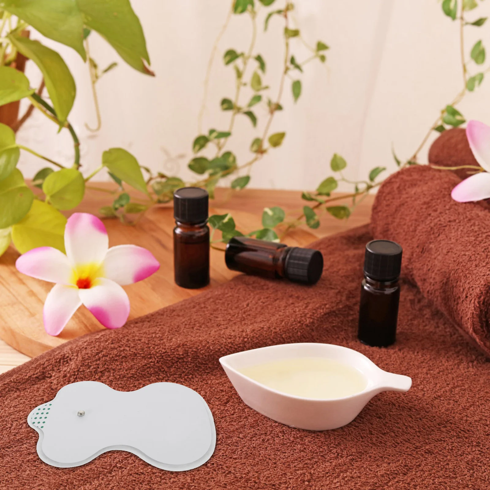 

10Pcs Gourd Shape Electrical Pads Sticky Full Body Muscle Relax Therapy Massager Electronic Massage Pads for Pain Relief