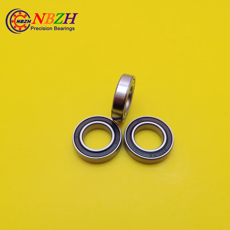 Free Shipping NBZH Bearing50pcs The Rubber Sealing Cover  Thin Wall Deep Groove Ball Bearings 6801-2RS 12*21*5 Mm