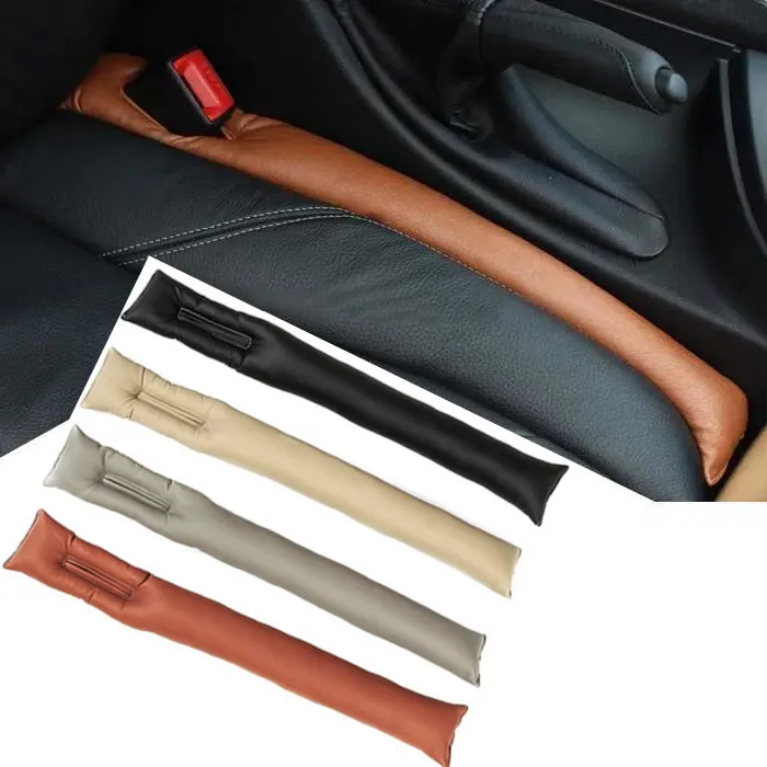 1x Universal Car Seat Mouldings Soft Leakproof Padding PU Leather Leak Proof Pads Plug Auto Styling Decorative Strip Accessories