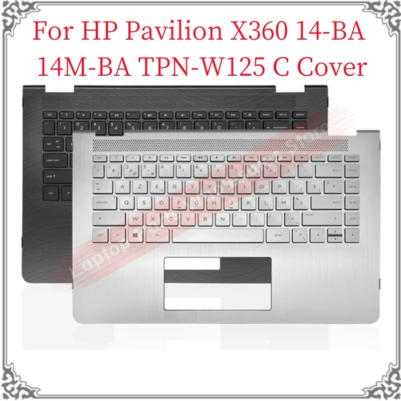 New For HP Pavilion X360 14-BA 14M-BA TPN-W125 Laptop Palmrest C Cover Topcase Keyboard With Backlit Replacement