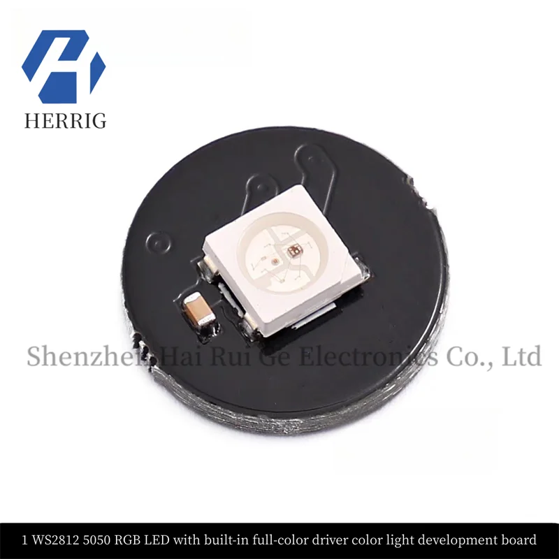 WS2812B 5050 RGB LED Round Development Board Full-color driverThe lantern module has a built-in full-color driver