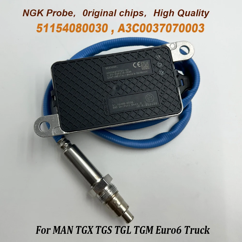 

51154080030 A3C0037070003 High Quality Chip For NGK Probe Nitrogen Oxygen Sensor 24V For M-AN TGX TGS TGL TGM Euro6 Truck