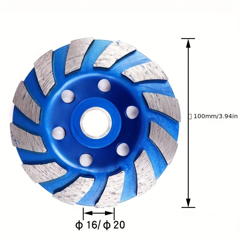 1 قطعة عجلة طحن الماس السميكة لطاحونة الزوايا والخرسانة والأسمنت والرخام والحجر عجلة كأس طحن الأرضية #3