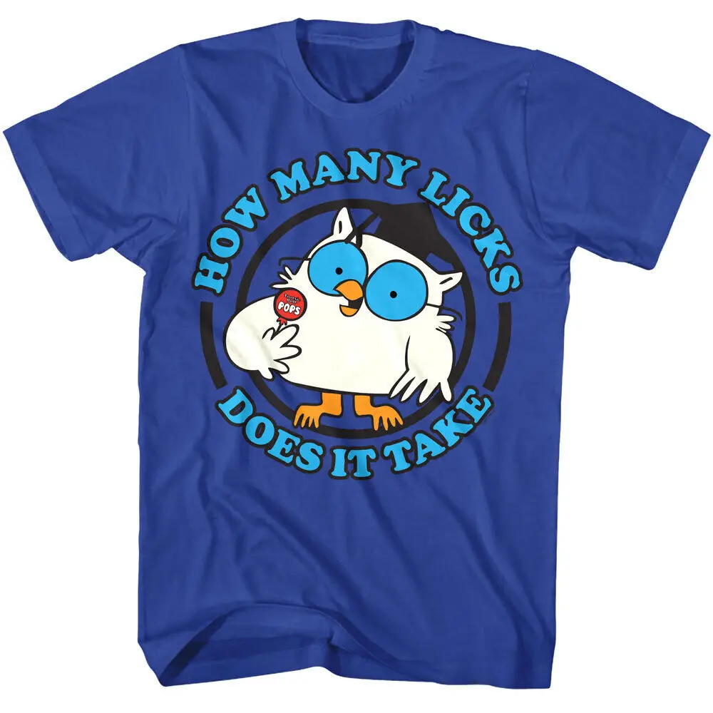 Tootsie Pops How Many Licks Men's T Shirt Mr Owl Candy Lollipops Rolls