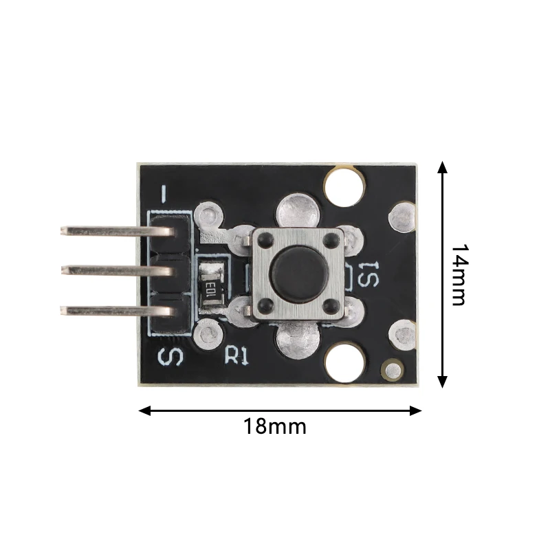 Immagine 5: 10 Pz/1 pz KY-004 3Pin Pulsante Interruttore A Chiave Modulo Sensore di Controllo Tattile Micro Interruttore Scheda di Espansione Per Arduino Starter Kit