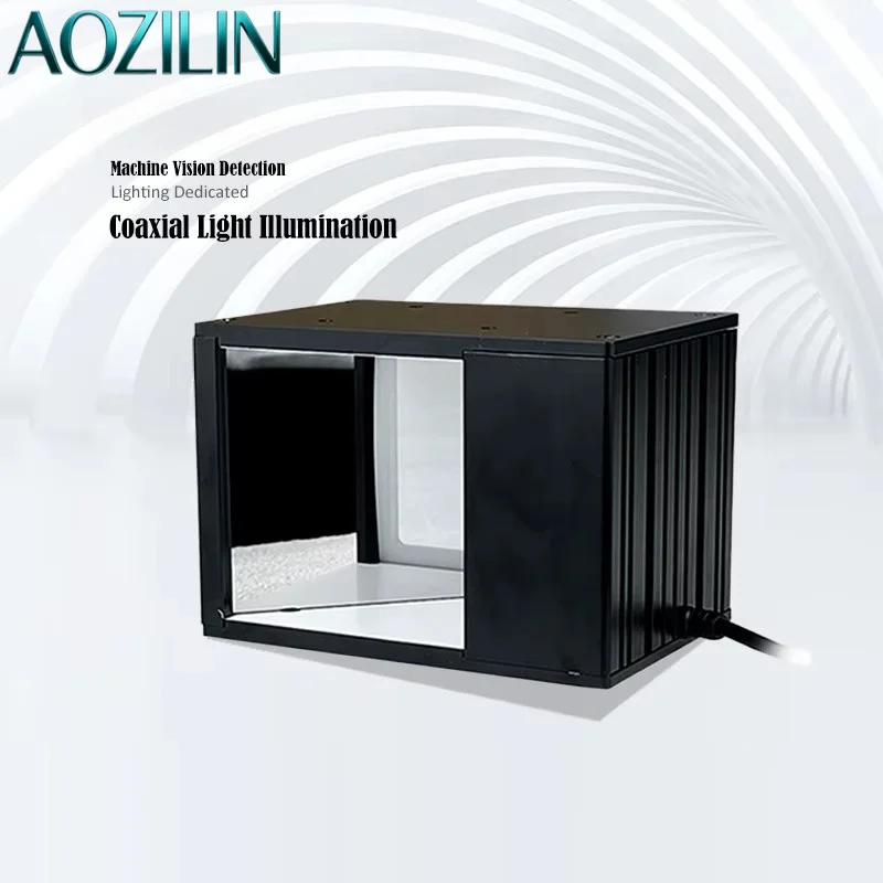 AOZILIN 35×35mm Custom White Blue Green Red IR UV LED Coaxial Light for Machine Vision Inspection
