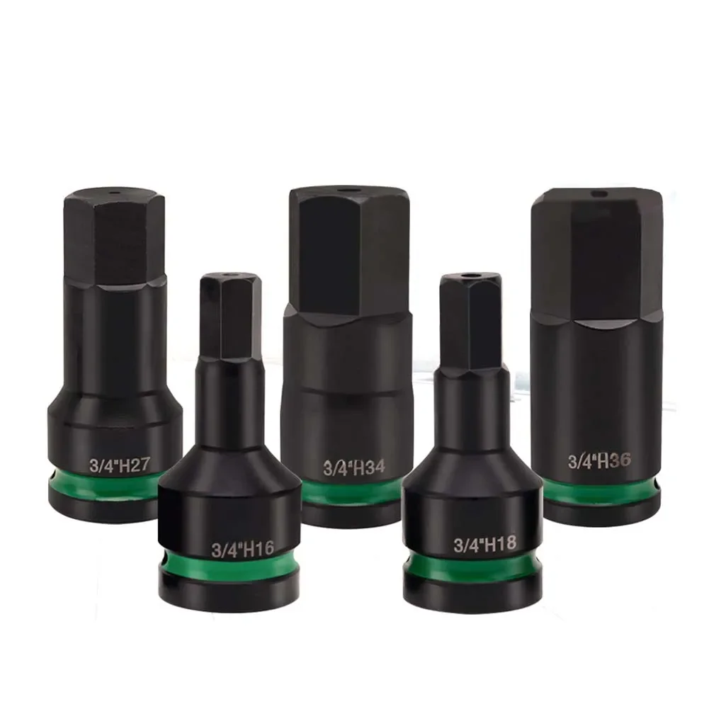 

Адаптер-переходник T25H10-H36 с приводом 3/4 дюйма для ударного гайковерта, инструмент для тяжелых ремонтных работ с надежным креплением и отверстием для штифта с защитой от скольжения