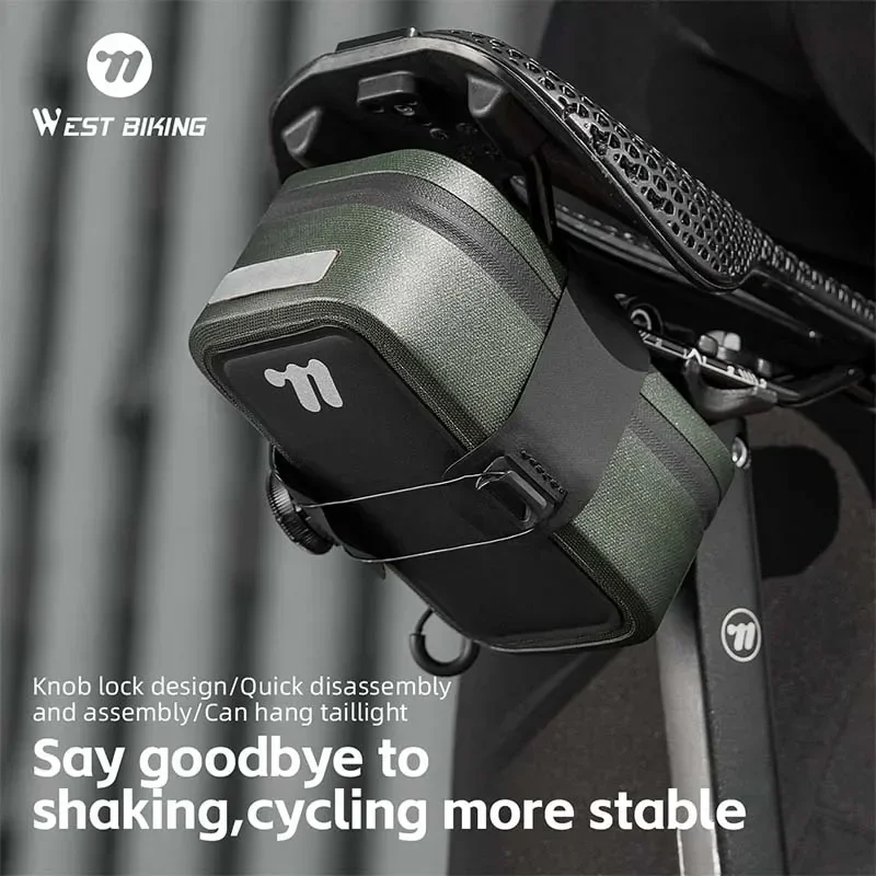 

WEST BIKING Велосипедная седельная сумка Портативная сумка для хранения инструментов для велосипеда 0,5 л Мини MTB Комплект шоссейного велосипеда Ремонтная задняя сумка Аксессуары для велоспорта
