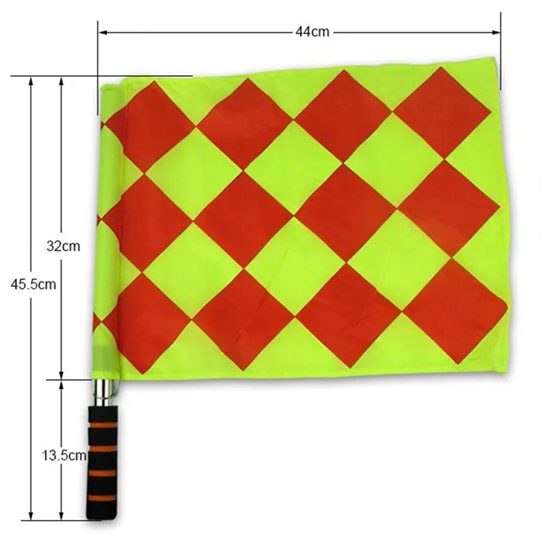 Árbitro de futebol bandeira a competição fair play esportes jogo de treinamento de futebol linesman bandeiras equipamento árbitro gyh