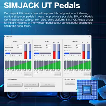 SIMJACK Ultimate Pedály Sim Racing Pedály PC Racing Simulator Tlakový senzor Snímač zatížení HE Hydraulický pedál 8 nejlepší prodej pedály Sim Racing - №4