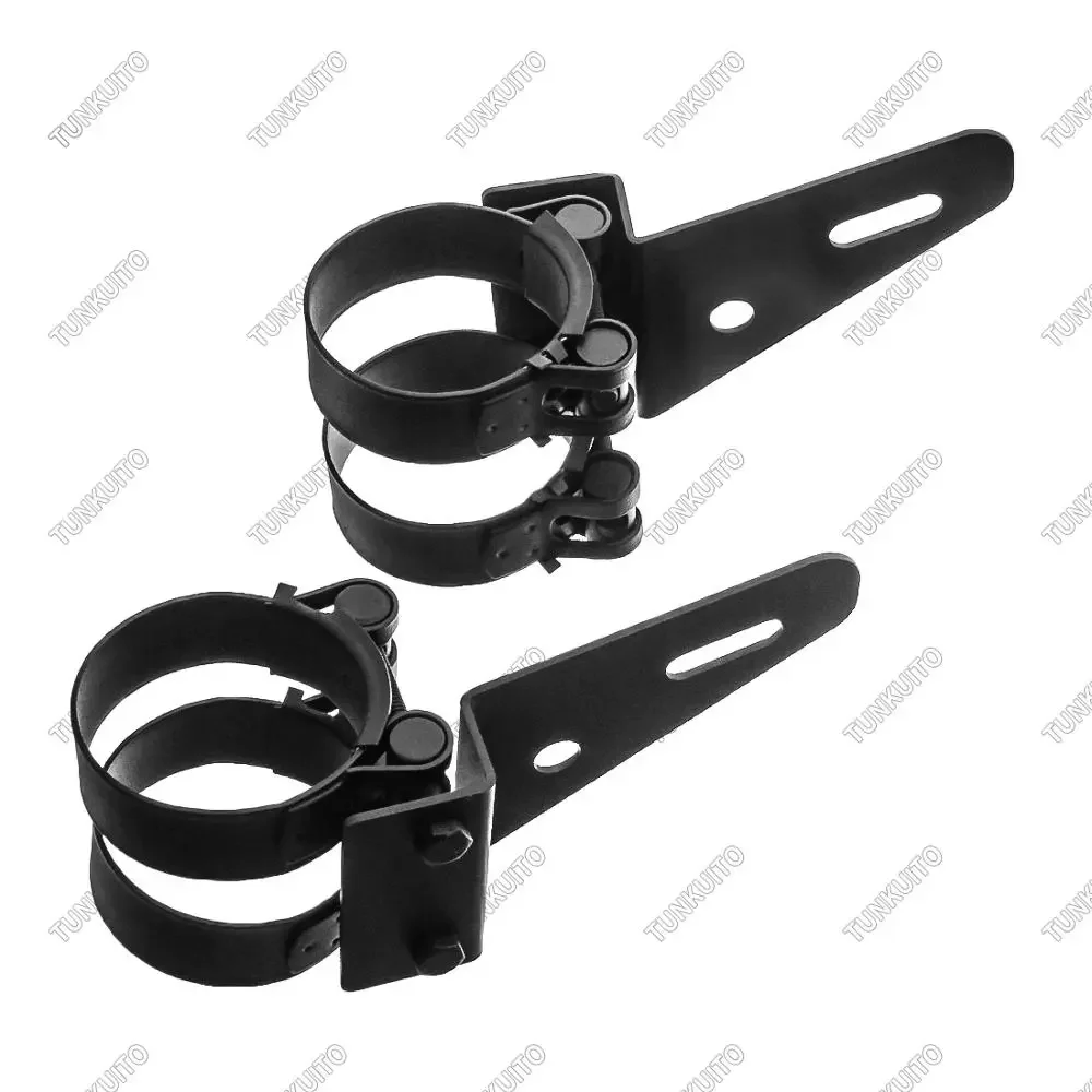 

2 PCS/Set 52-55mm Motorcycle Headlight Bracket Fork Turn Signal Light Clamp Headlamp Head Light Shell Lighthouse Accessories