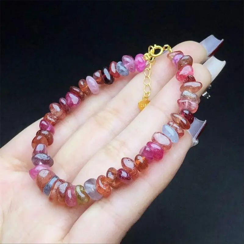 

Natural Freeform Colored Star Spinel Bracelet Women Beautiful Colorful Crystal Energy Healing Fashion Gemstone Jewelry 1PCS
