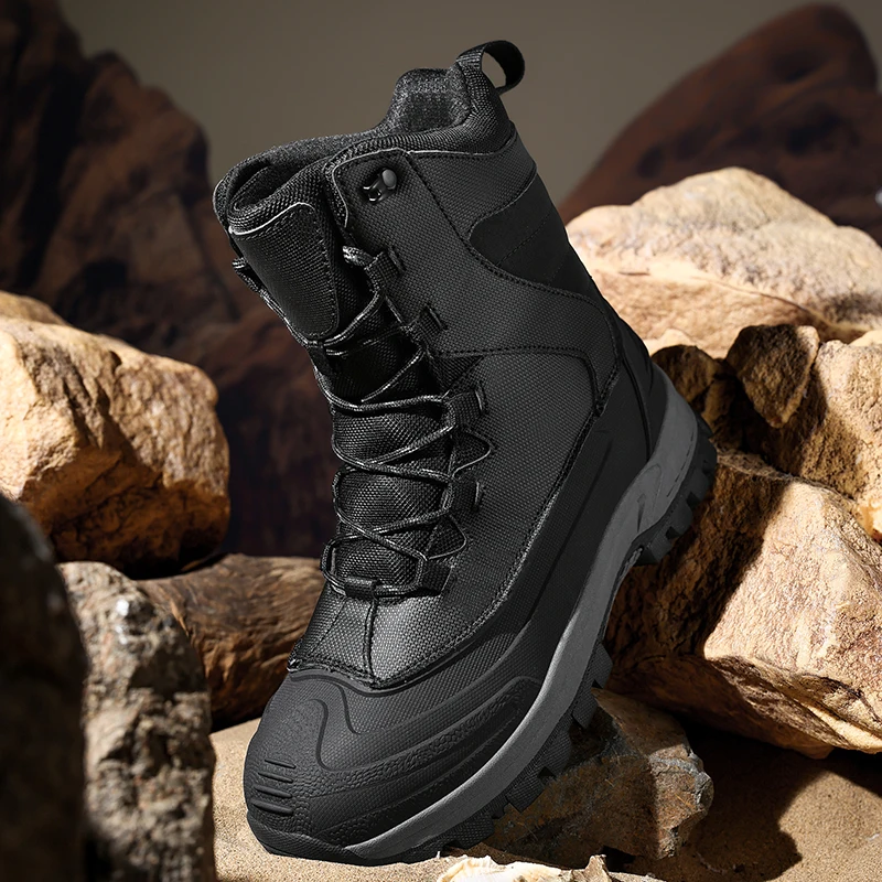 أحذية رجالية للدراجات النارية عالية الجودة مقاومة للماء ومضادة للرياح أحذية ركوب الخيل في الهواء الطلق أحذية المشي لمسافات طويلة المضادة للانزلاق أحذية المشي لمسافات طويلة الثلوج