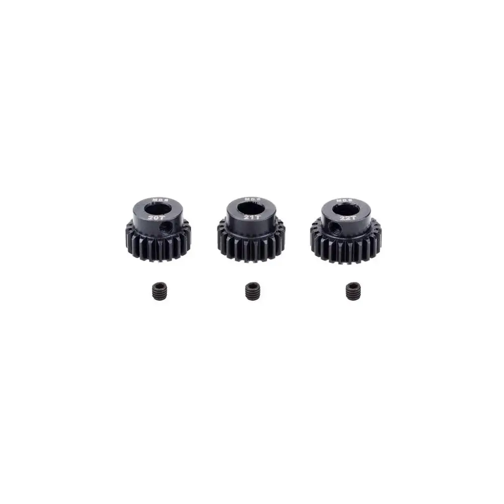 DSPOWER M0.6 5.0mm 17T 18T 19T 20T 21T 22T 23T 24T 25T 26T 27T 28T Set di ingranaggi motore pignone in acciaio per auto RC 1/8