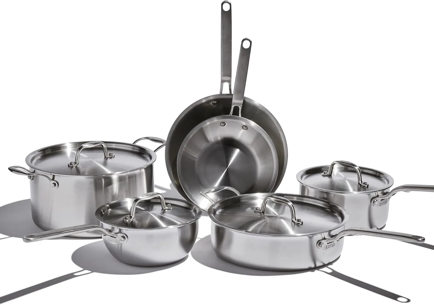 10 Piece Cookware Set 5-Ply Stainless Steel