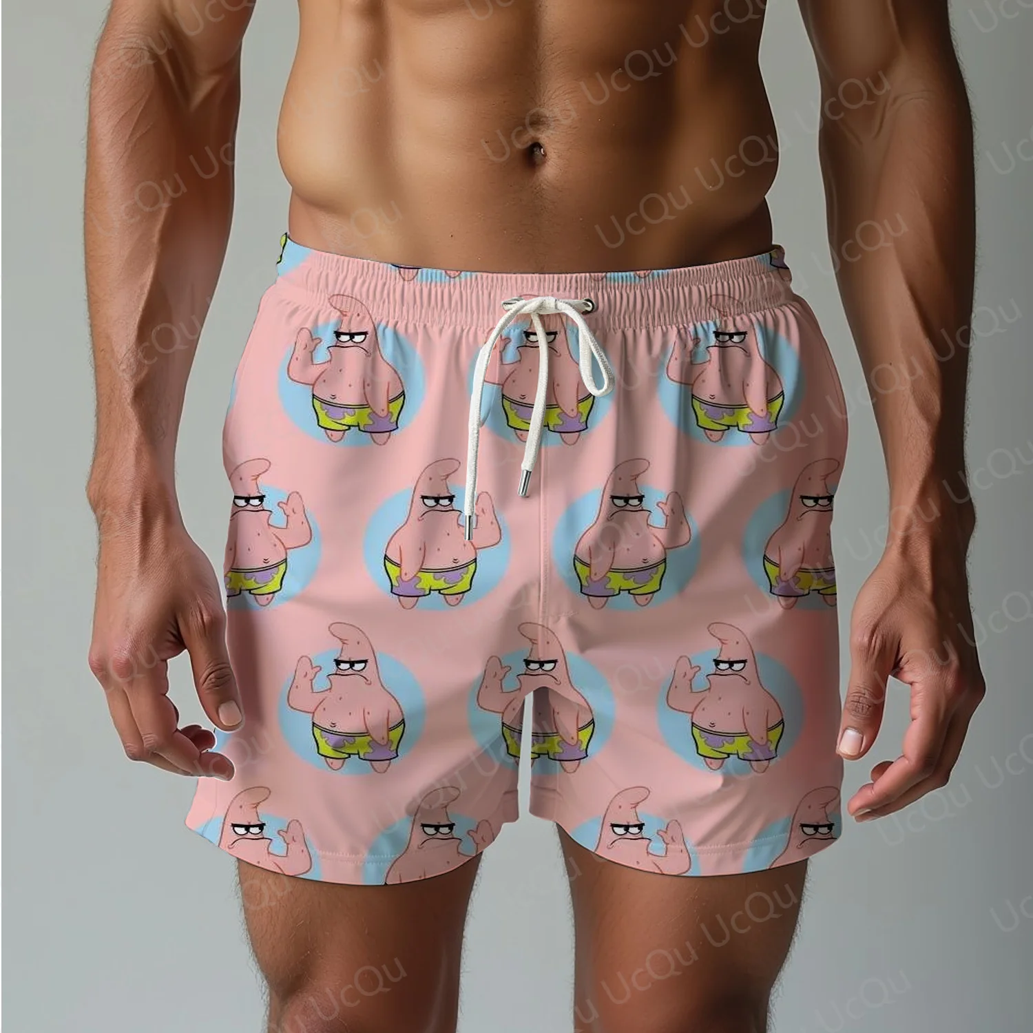 2025 Patrick Star Sleep Pajama Pants Oversized Adult/Kids Drawstring Pajama Short Pants 3D Printed Beach pants Shorts