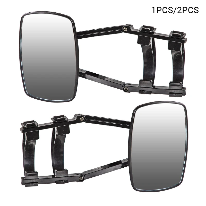 Universal Clip-on Towing Mirrors Extended Mirrors for RV Trailer SUV Truck Camper 360 Degress Rotation Adjustable Towing Mirrors