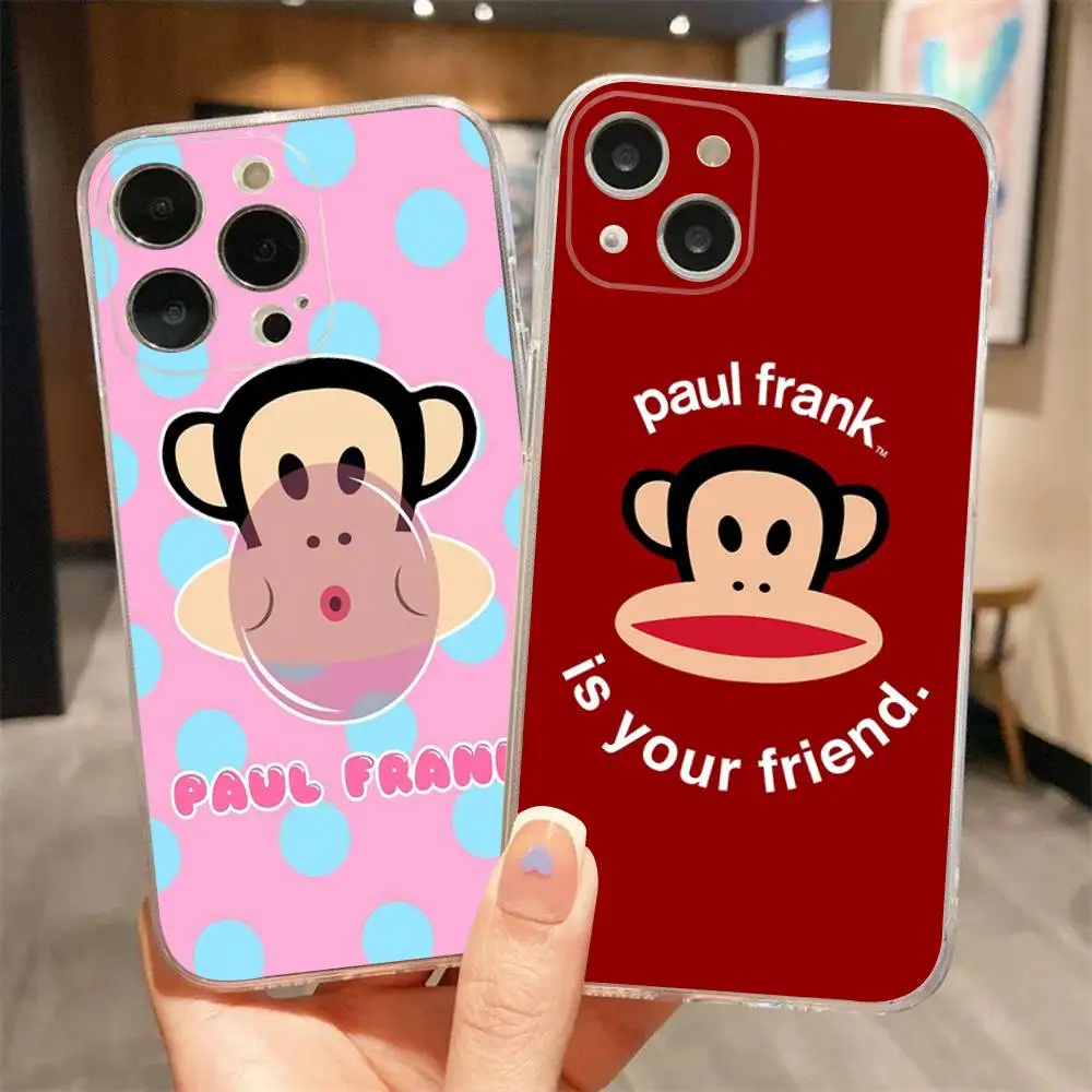 

Classic Fashion Logo P-Paul F-Frank Phone Case for iPhone 17 16 15 14 13 12 11 Pro Max Plus Soft Cover Personalized DIY