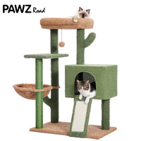 Cactus Cat Tree Tower with Sisal Scratching Post Board for Indoor Cats Condo Kitty Play House Perch rascador gato arbre à chat