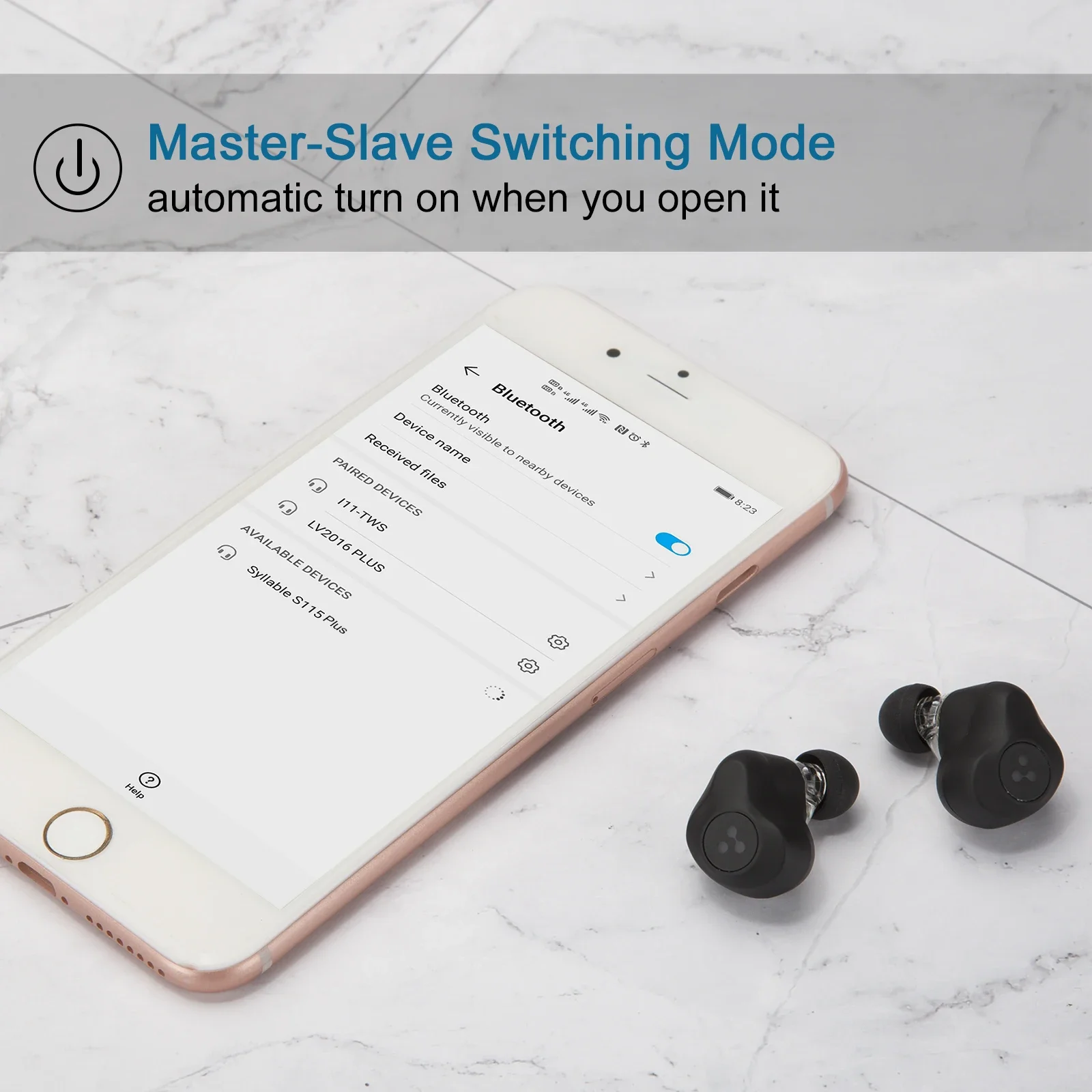 أحدث S115 Plus TWS من QCC3040 رقاقة سماعات 12 ساعة سماعات أذن استريو لاسلكية حقيقية سماعة رأس جهير قوية لسماعات أذن بلوتوث #5