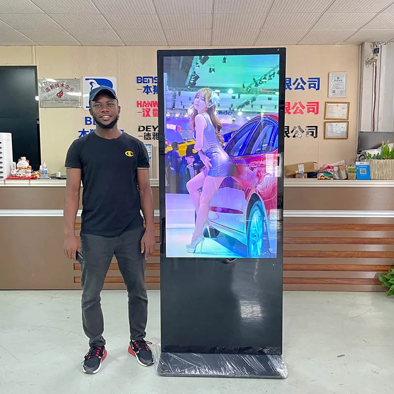 

55-Inch Vertical Advertising Machine Touch Interactive Query Intelligent Digital Signage Shopping Mall Display