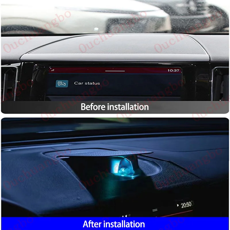 Ouchuangbo LED Lift Center Speaker For XC60 2018-2024 Dashboard Lighting Trumpet Professional Lamp Tweeter