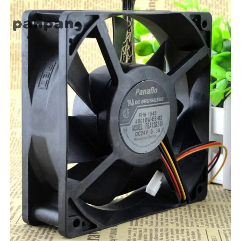 New Cooler Fan for Panaflo FBA12G24H 24V 0.3A Frequency Converter Cooling Fan 12CM 12038 120*120*38MM