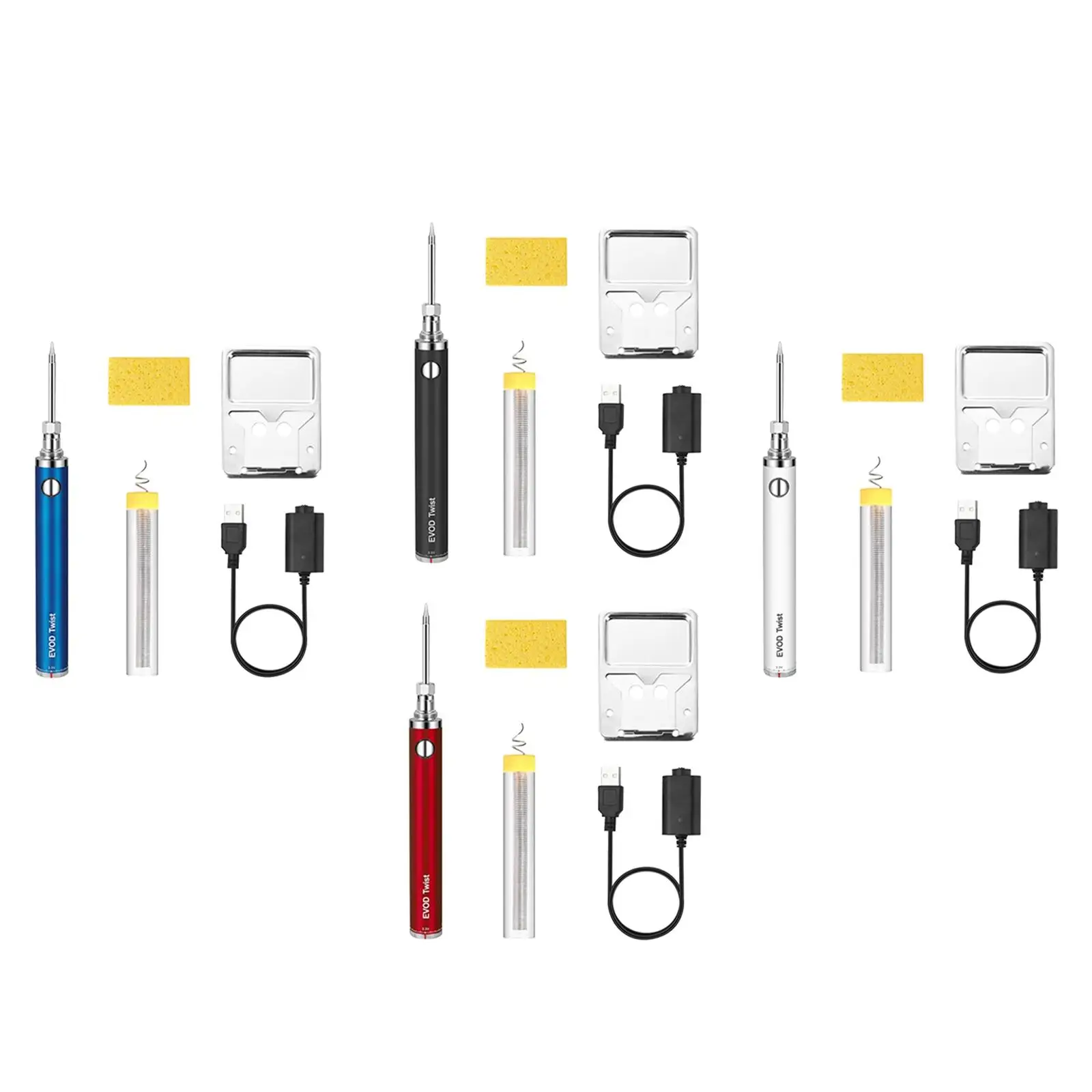 Soldering Iron 5V 8W with Adjustable Temperature Iron Pen/Tip with Solder Stand for Jewelry