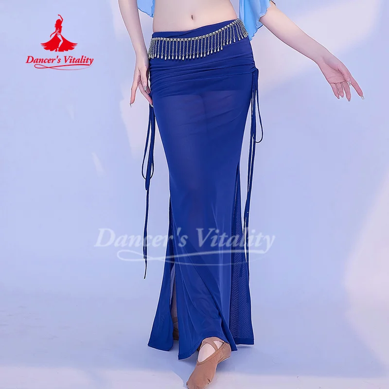 Costume da danza del ventre per donna Set in rete confortevole e traspirante Abbigliamento per pratica di danza del ventre orientale per adulti e ragazze
