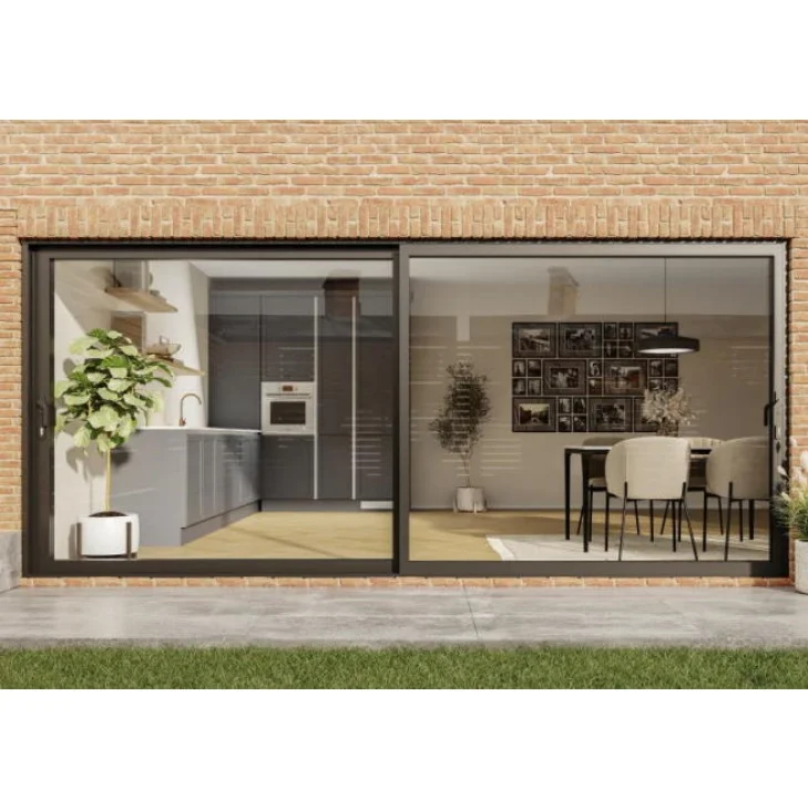 High Quality Outdoor Waterproof Sliding Door Patio Soundproof Double Glazed Door Large Slide Doors