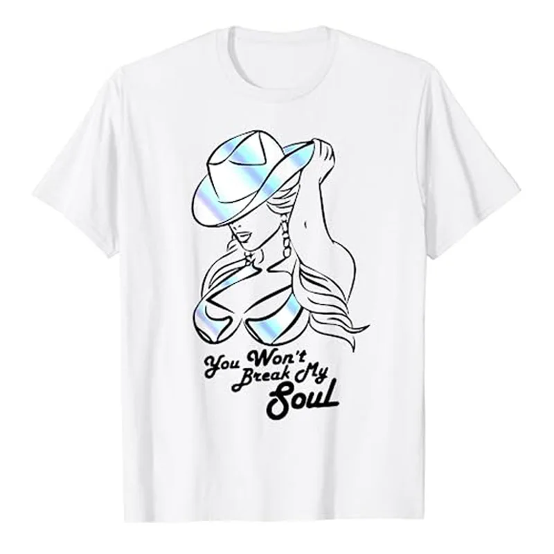 

You Wont Break My Soul T-Shirt Funny Sayings Graphic Tee Tops Halloween Christmas Holiday Gift Idea Women Short Sleeve Blouses