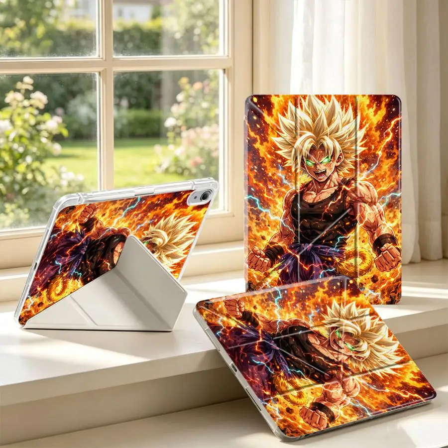 Dragon Ball Cool Goku With Pen Slot Cover Tablet Case For iPad 9th Pro 13 2025 2026 11th Air 8 M2 M3 3 12th 10th Gen Mini 7 6 5