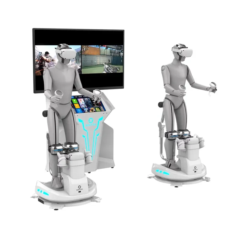 for FuninVr 360 Degree View VR Treadmill Shooting Game Equipment Amusement Park Emulator VR Cheap Deals with Game Consoles